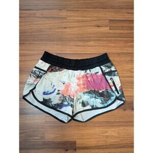 Lululemon Speed Up Shorts Size 8 3.5" Inseam Abstract Print Athletic Running